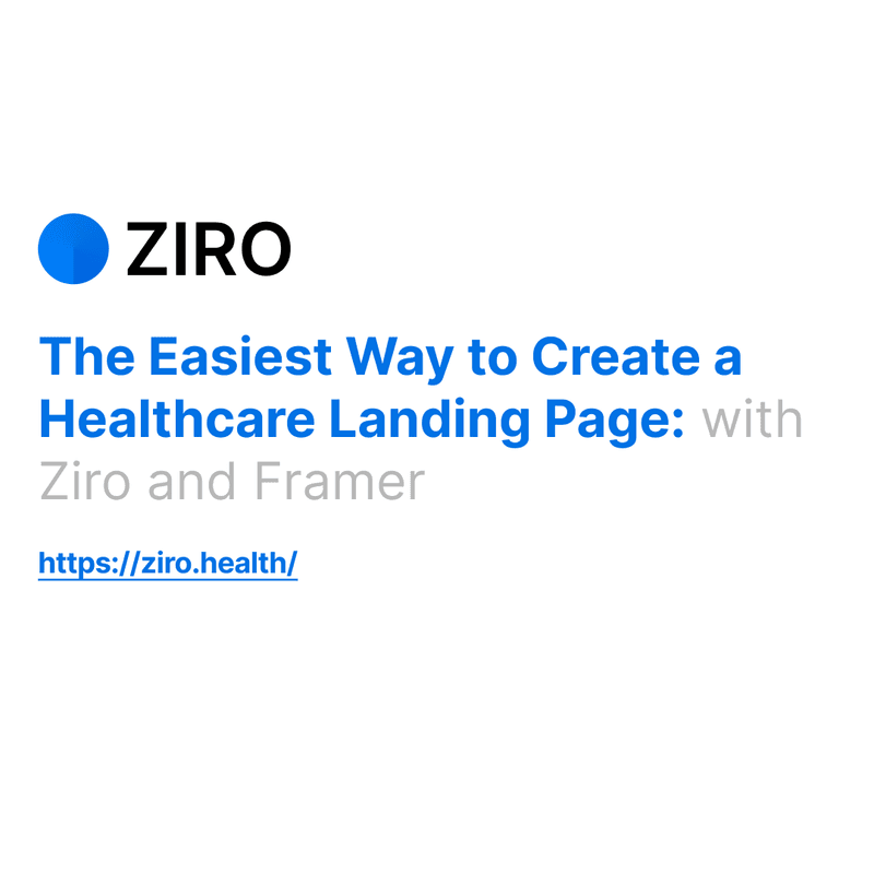 The Easiest Way to Create a Healthcare Landing Page
